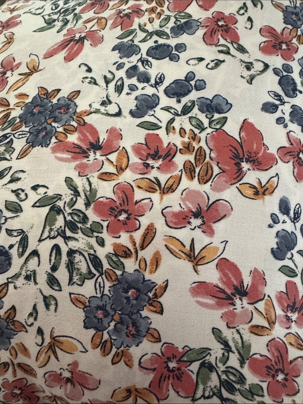 Queen sheet set 400 thread count 100% cotton Ditsy Floral Threshold - Picture 3 of 3